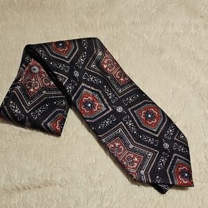 VINTAGE CHRISTIAN DIOR MONSIEUR PRINT DESIGN TIE.